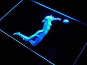 Womens Sand Volleyball LED Light Sign - LED Gift Works