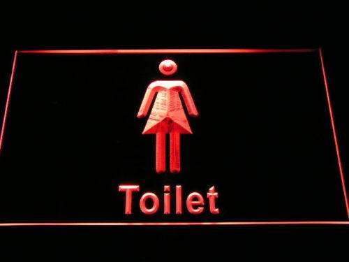 Women's Toilet Restroom LED Light Sign - LED Gift Works