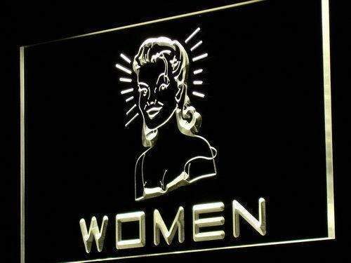Women's Vintage Restrooms LED Light Sign - Way Up Gifts