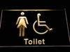 Womens with Handicap Restroom LED Light Sign - Way Up Gifts