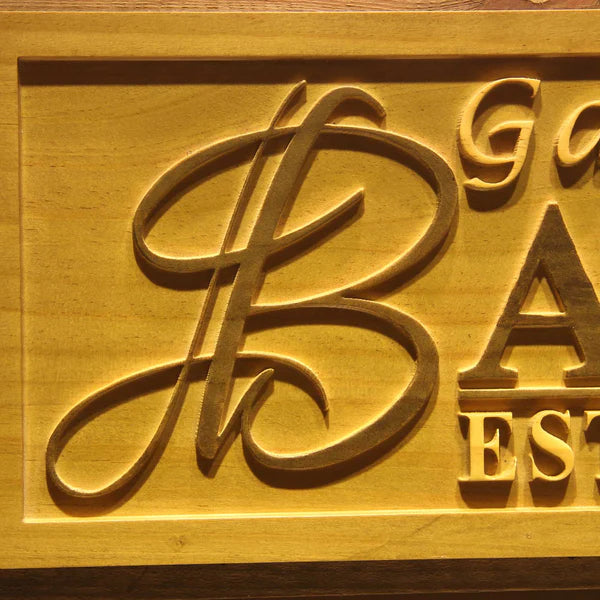 Personalized Wedding Celebrations Couple Custom Wood Sign 3D Engraved Wall Plaque - Way Up Gifts