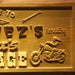 Personalized Motorcycle Biker's Garage Custom Wood Sign 3D Engraved Wall Plaque - Way Up Gifts