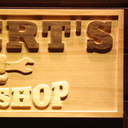 Personalized My Tools Workshop Custom Wood Sign 3D Engraved Wall Plaque - LED Gift Works