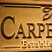 Personalized Couples Name Wedding Year Custom Wood Sign 3D Engraved Wall Plaque - LED Gift Works