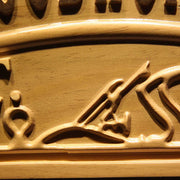 Personalized Garage Woodworking Shop Custom Wood Sign 3D Engraved Wall Plaque - LED Gift Works