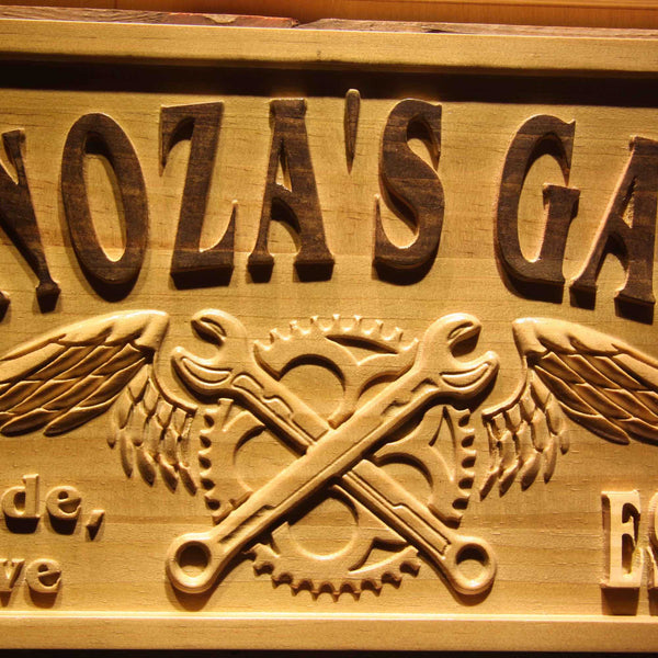 Personalized Handyman Tools Garage Live to Ride Custom Wood Sign 3D Engraved Wall Plaque - Way Up Gifts