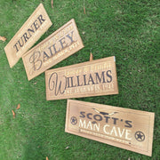 Personalized Couples Name Wedding Year Custom Wood Sign 3D Engraved Wall Plaque - LED Gift Works
