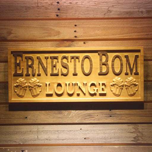 Personalized Beer Home Bar Lounge Custom Wood Sign 3D Engraved Wall Plaque - Way Up Gifts