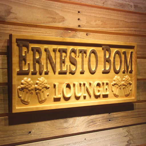 Personalized Beer Home Bar Lounge Custom Wood Sign 3D Engraved Wall Plaque - LED Gift Works