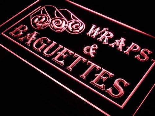 Wraps Baguettes LED Light Sign - LED Gift Works