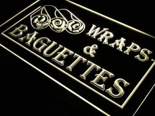 Wraps Baguettes LED Light Sign - LED Gift Works