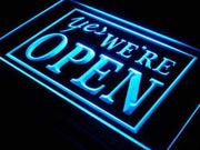 Yes We're Open LED Light Sign - LED Gift Works