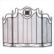 Italian Antique Style Iron Fireplace Screen - LED Gift Works