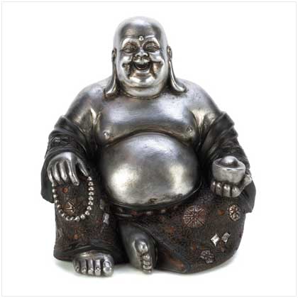 Smiling Buddha Statue - LED Gift Works